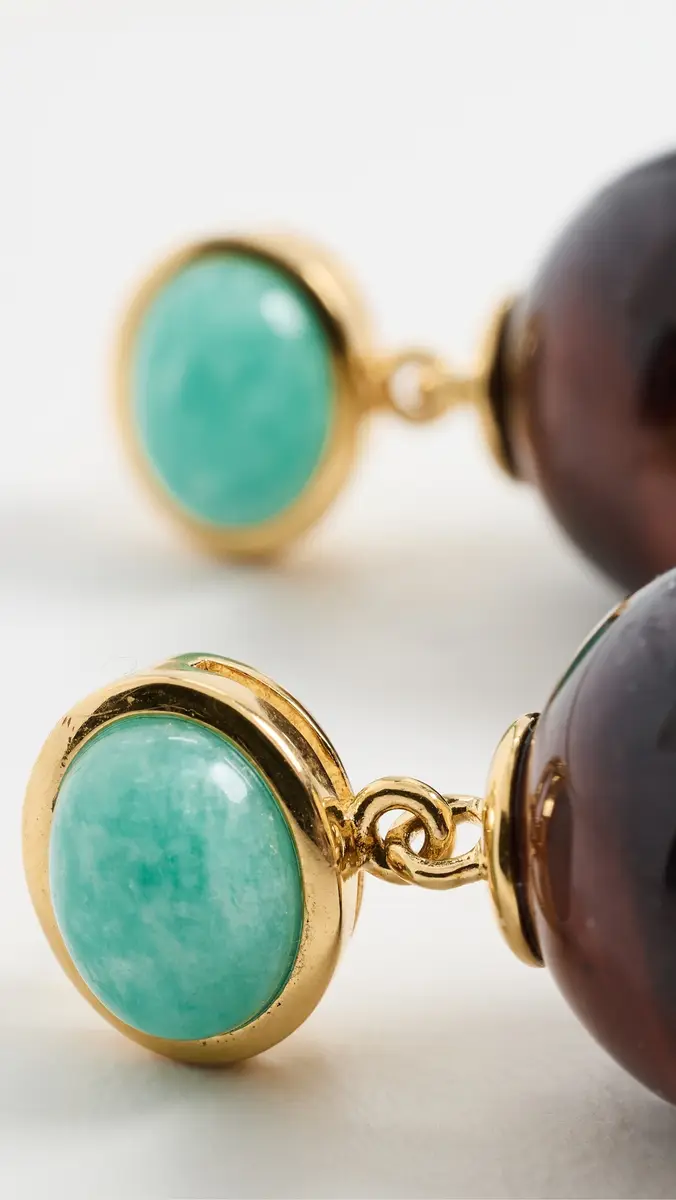 Lizzie Fortunato Tiger Eye Umbria Earrings | Thumbnail 4