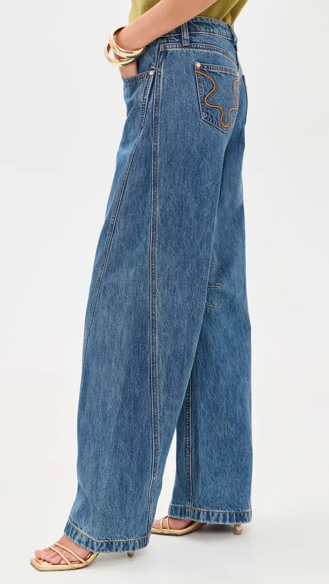 Cult Gaia Anber Barrel Jeans | Thumbnail 4 Cult Gaia Anber Barrel Jeans | Thumbnail 4