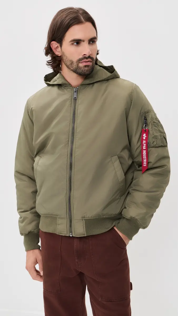 Alpha Industries Oxford Nylon Bomber Jacket | Thumbnail 2 Alpha Industries Oxford Nylon Bomber Jacket | Thumbnail 2