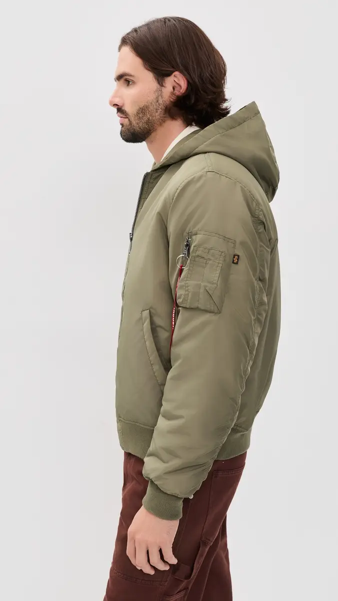 Alpha Industries Oxford Nylon Bomber Jacket | Thumbnail 4 Alpha Industries Oxford Nylon Bomber Jacket | Thumbnail 4
