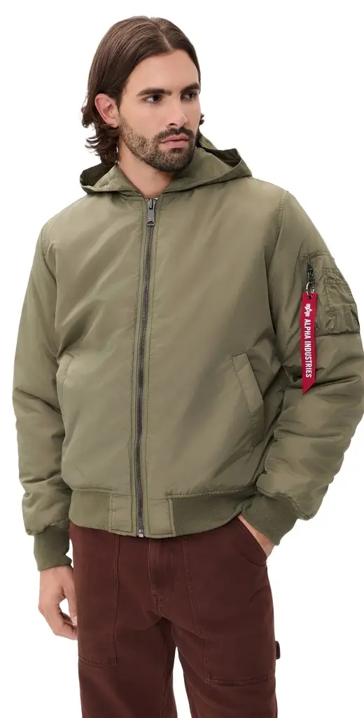 Alpha Industries Oxford Nylon Bomber Jacket