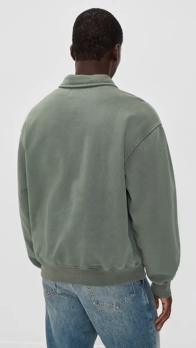 Alpha Industries Washed Essential 1/4 Zip Relaxed Fit Sweatshirt | Thumbnail 3