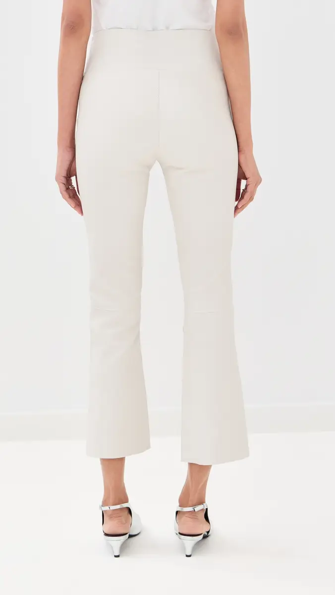 Sprwmn Leather Crop Flare Pants | Thumbnail 4 Sprwmn Leather Crop Flare Pants | Thumbnail 4