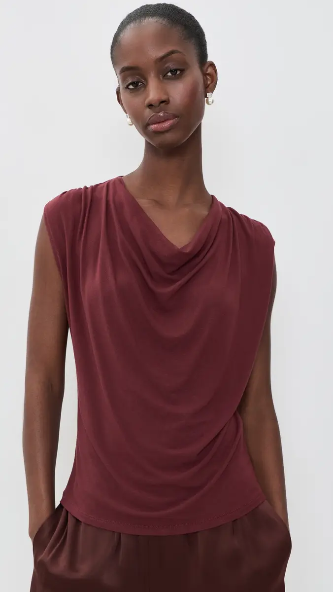 Vince Draped Cowl Neck Top | Thumbnail 2 Vince Draped Cowl Neck Top | Thumbnail 2