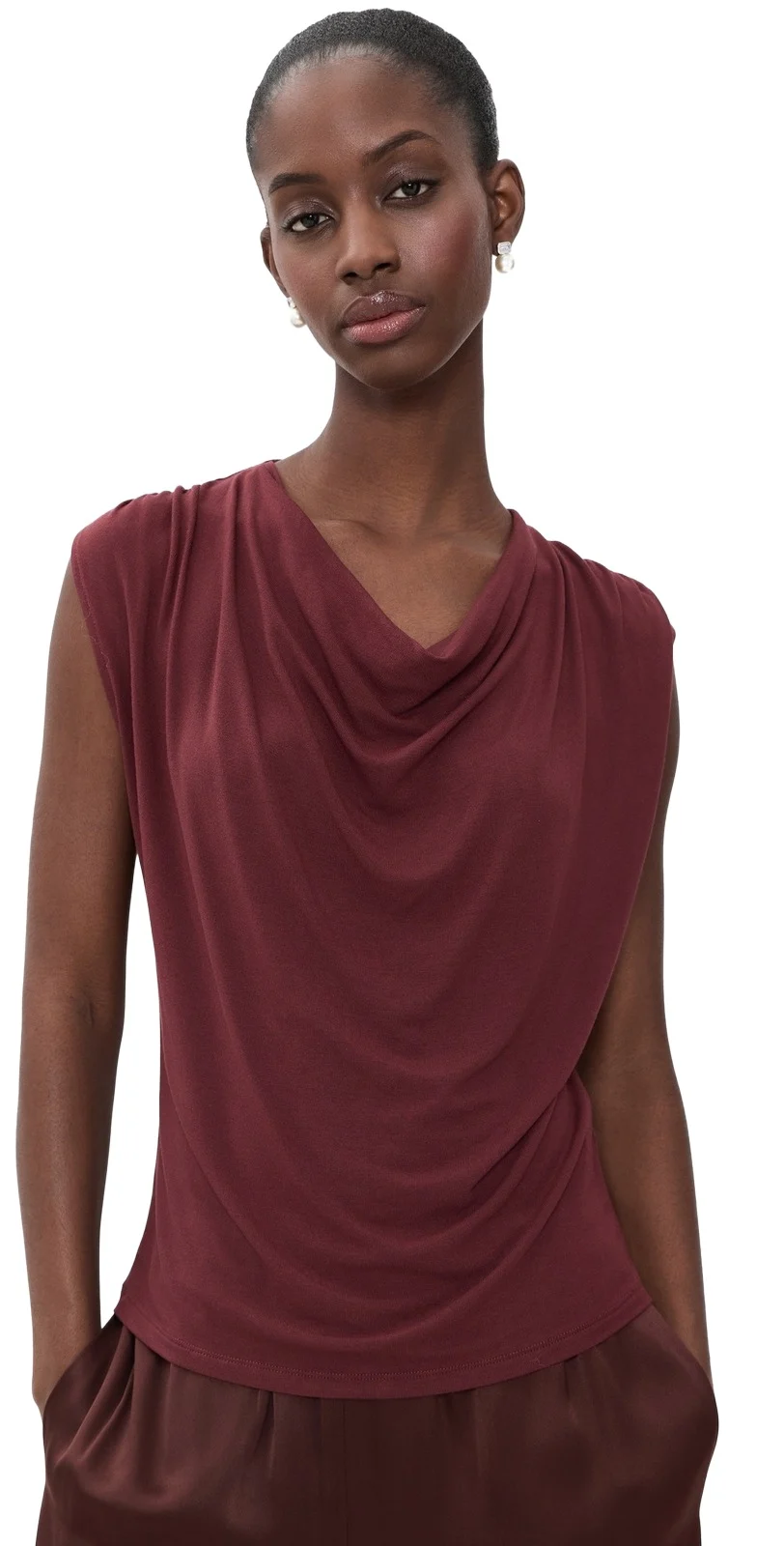 Draped Cowl Neck Top Draped Cowl Neck Top