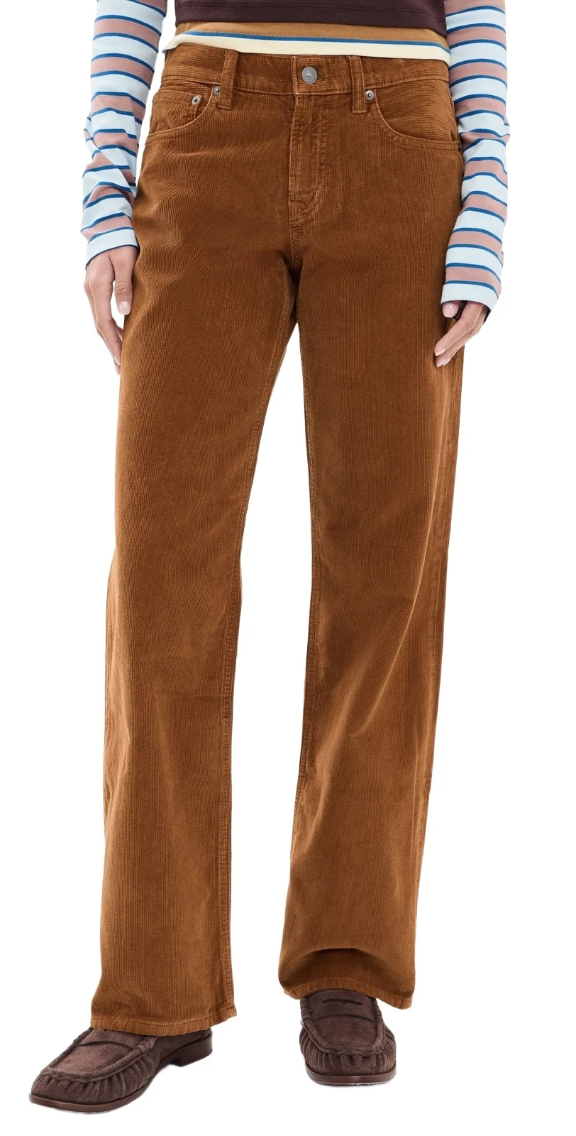 Madewell The Low-Rise Loose Corduroy Pants