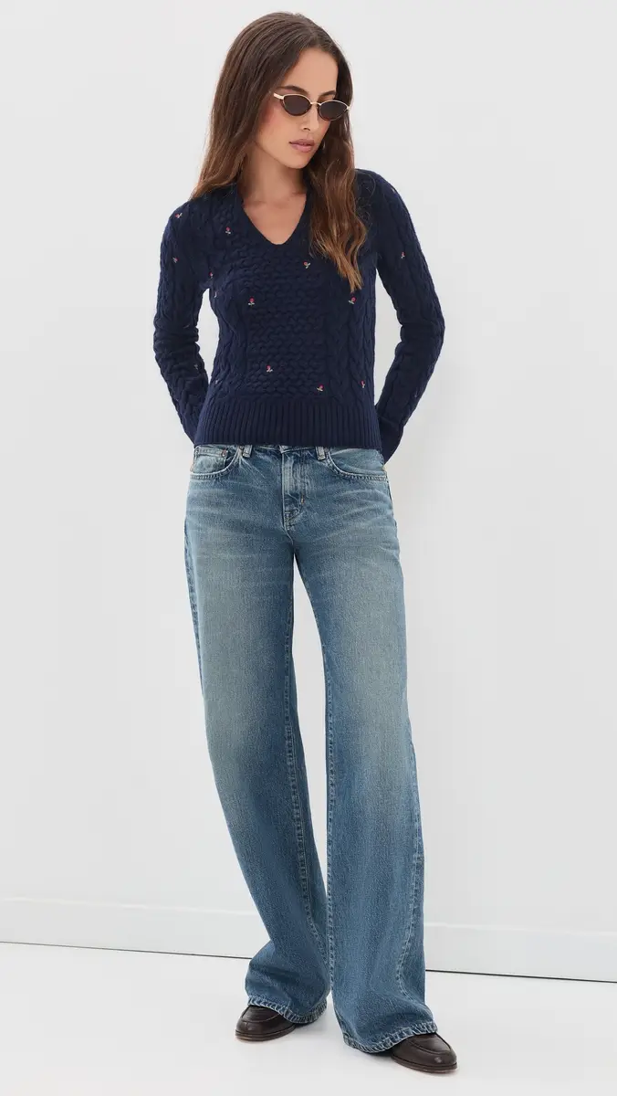 Pistola Shana Cable Embroidered Sweater | Thumbnail 5 Pistola Shana Cable Embroidered Sweater | Thumbnail 5