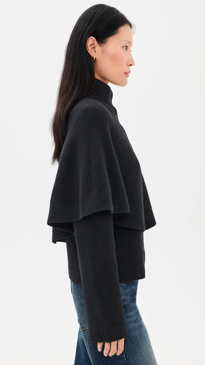 Vince Turtleneck Cape Cardigan | Thumbnail 4 Vince Turtleneck Cape Cardigan | Thumbnail 4