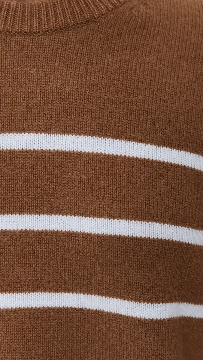 Theory Striped Crewneck Sweater In Cashmere | Thumbnail 6 Theory Striped Crewneck Sweater In Cashmere | Thumbnail 6
