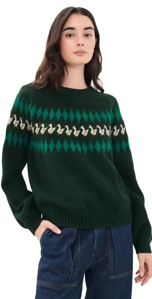 The Tiny Big Sister Geese Sweater
