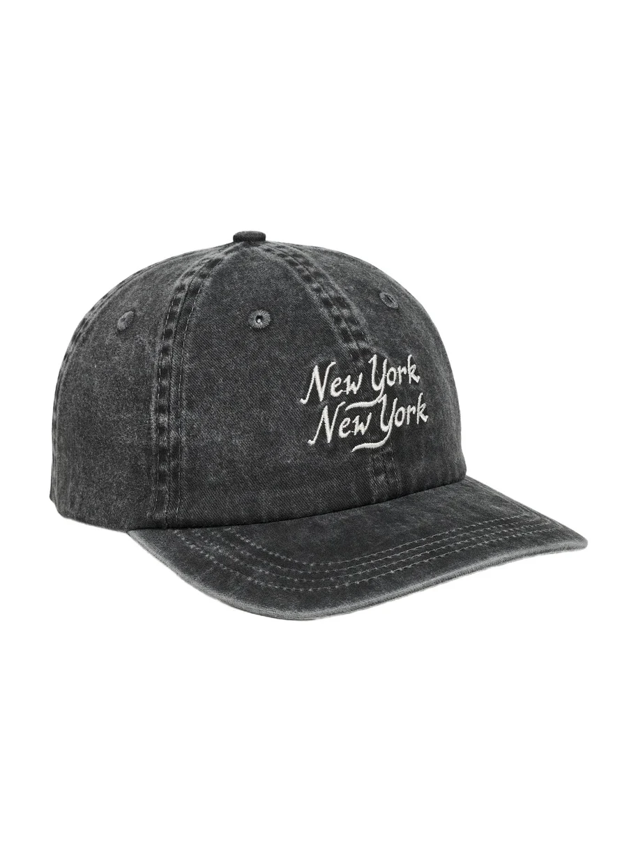Washed Script Cap