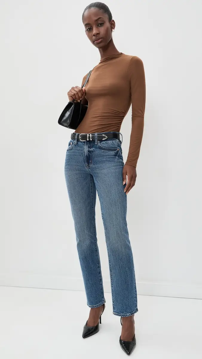 Pistola Nathalia Long Sleeve Draped Mock Neck Tee | Thumbnail 5 Pistola Nathalia Long Sleeve Draped Mock Neck Tee | Thumbnail 5