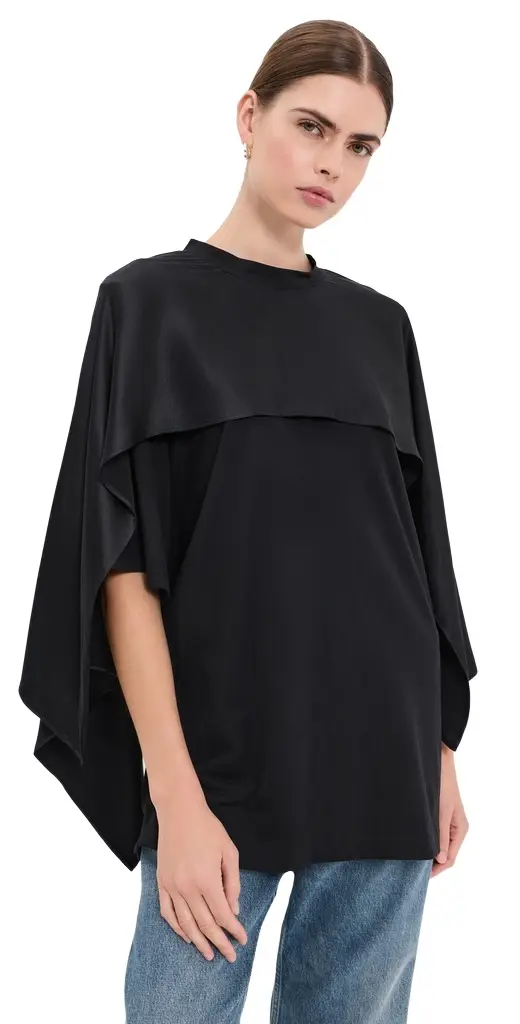 FRENKEN Disturb Crepe Satin T-Shirt