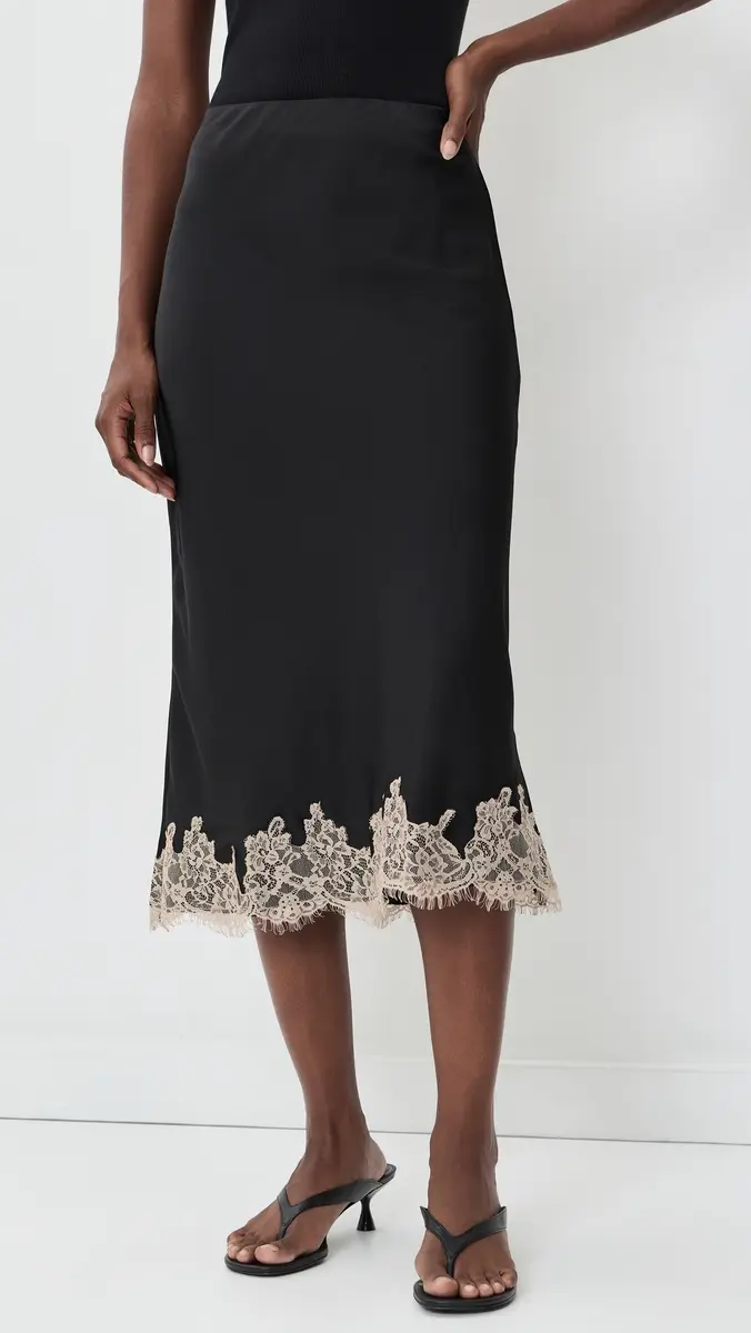 Wayf Vienna Lace Trim Skirt | Thumbnail 2 Wayf Vienna Lace Trim Skirt | Thumbnail 2