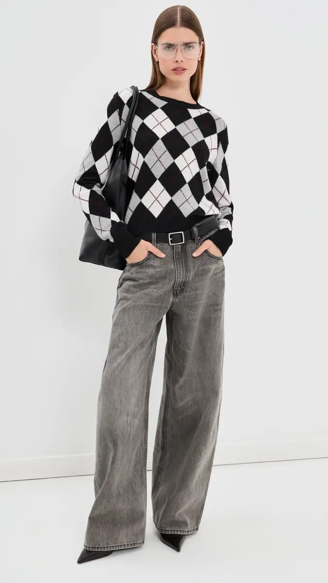 Lisa Yang Antoni Cashmere Argyle Sweater | Thumbnail 5 Lisa Yang Antoni Cashmere Argyle Sweater | Thumbnail 5