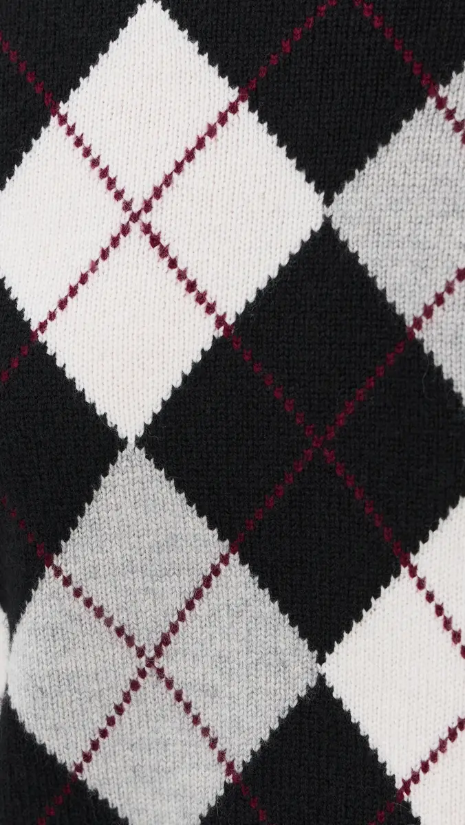 Lisa Yang Antoni Cashmere Argyle Sweater | Thumbnail 6 Lisa Yang Antoni Cashmere Argyle Sweater | Thumbnail 6