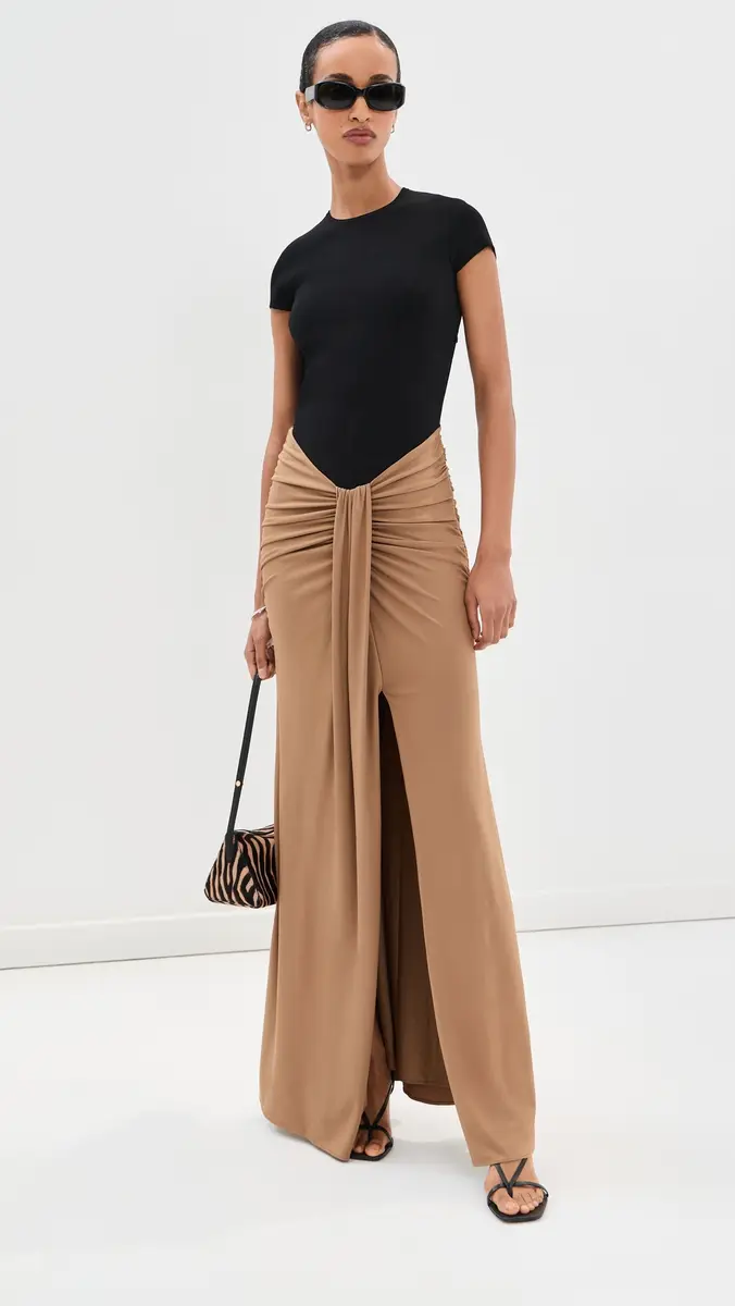 Simkhai Matilde Short Sleeve Gown | Thumbnail 2 Simkhai Matilde Short Sleeve Gown | Thumbnail 2