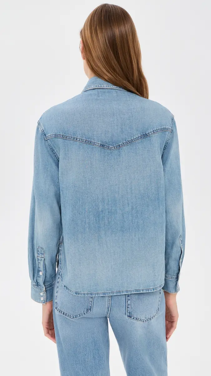 Madewell Denim Oversized Western Shirt | Thumbnail 3 Madewell Denim Oversized Western Shirt | Thumbnail 3