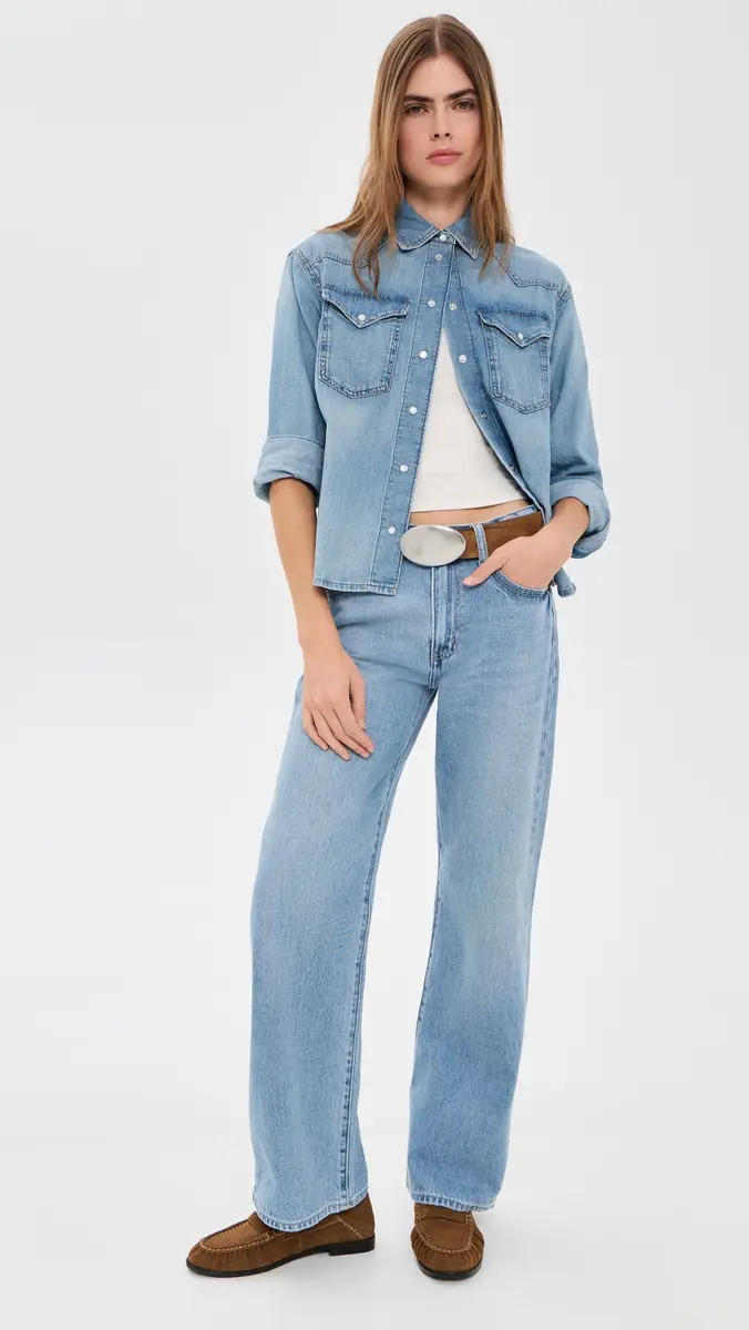 Madewell Denim Oversized Western Shirt | Thumbnail 5 Madewell Denim Oversized Western Shirt | Thumbnail 5