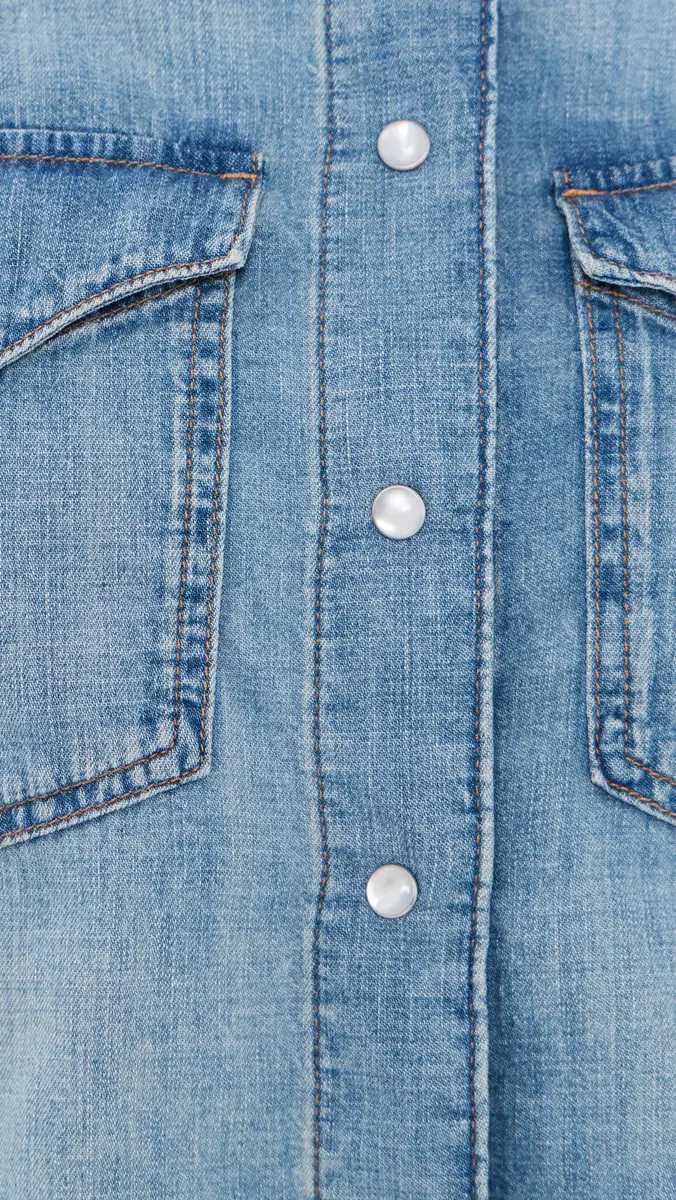 Madewell Denim Oversized Western Shirt | Thumbnail 6 Madewell Denim Oversized Western Shirt | Thumbnail 6