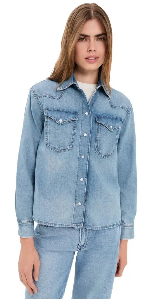 Madewell Denim Oversized Western Shirt