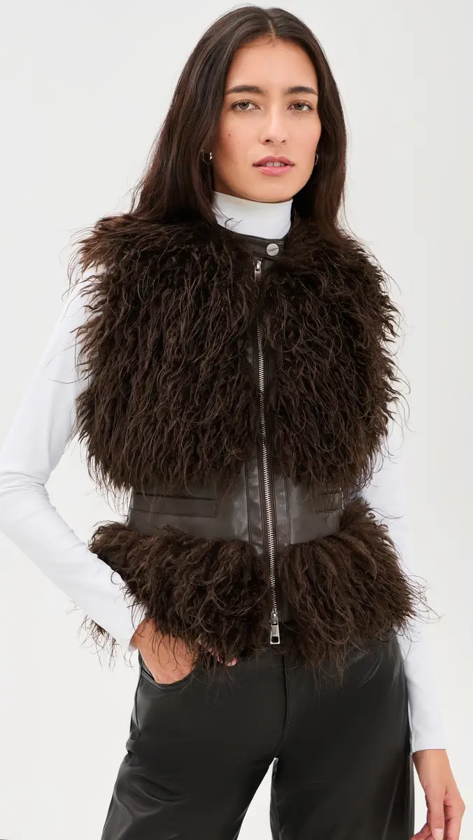 Apparis Cleo Mongolian Vest | Thumbnail 2 Apparis Cleo Mongolian Vest | Thumbnail 2