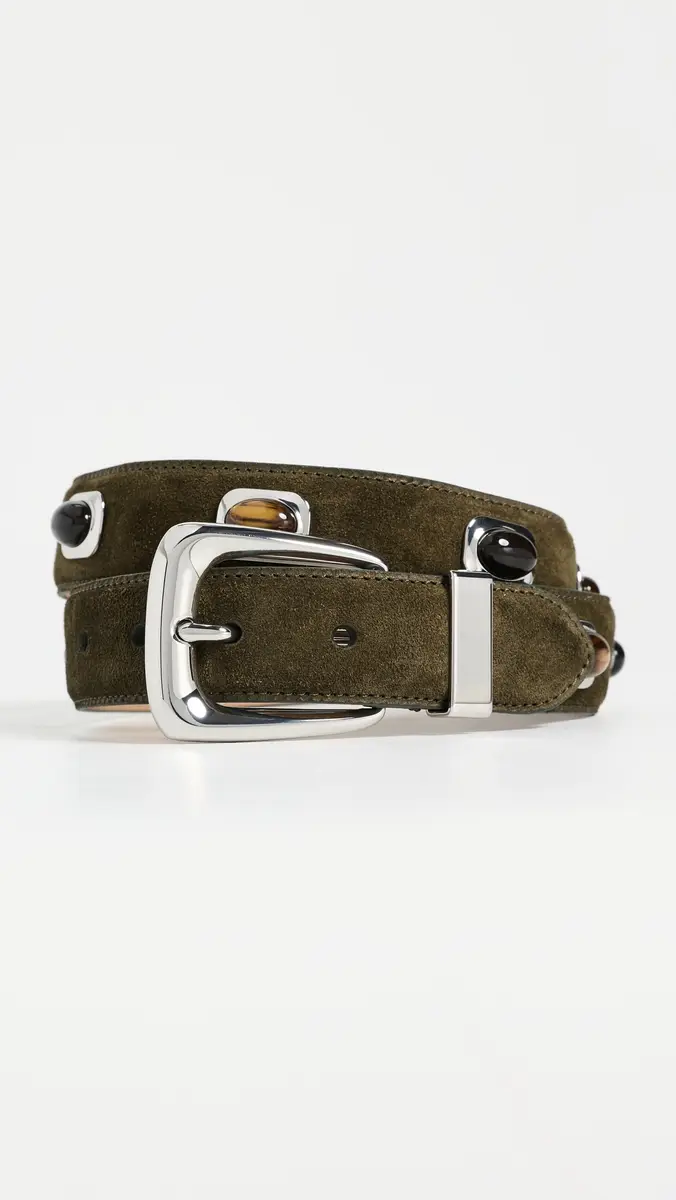 Veronica Beard Stone Embellished Suede Arch Belt | Thumbnail 2 Veronica Beard Stone Embellished Suede Arch Belt | Thumbnail 2