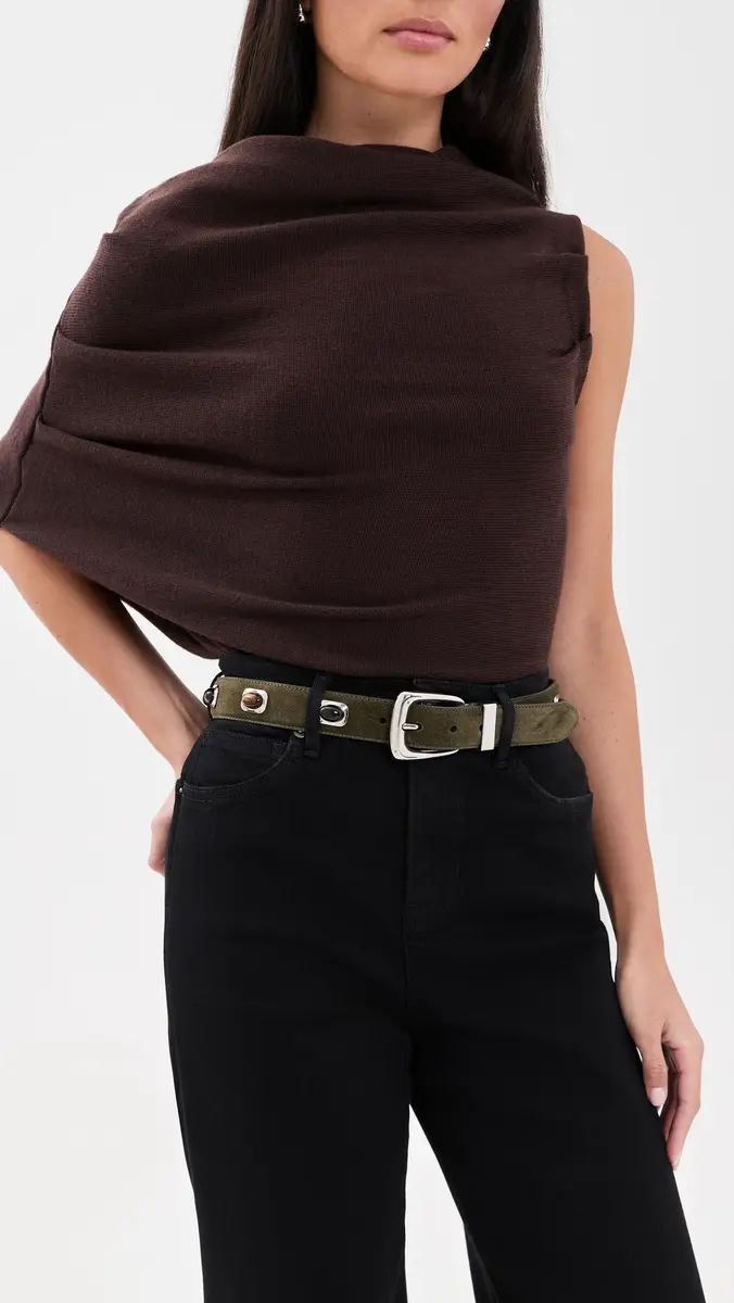 Veronica Beard Stone Embellished Suede Arch Belt | Thumbnail 3 Veronica Beard Stone Embellished Suede Arch Belt | Thumbnail 3
