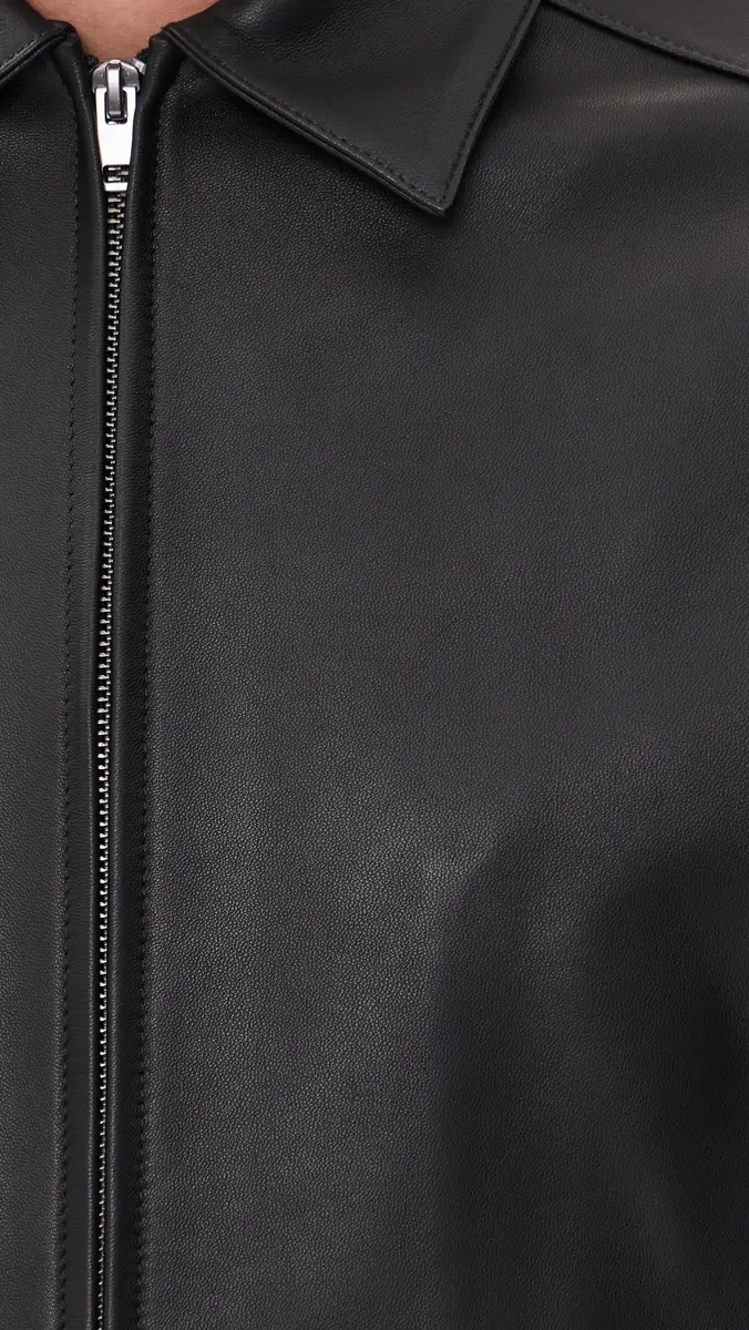 Vince Leather Zip Up Jacket | Thumbnail 6 Vince Leather Zip Up Jacket | Thumbnail 6