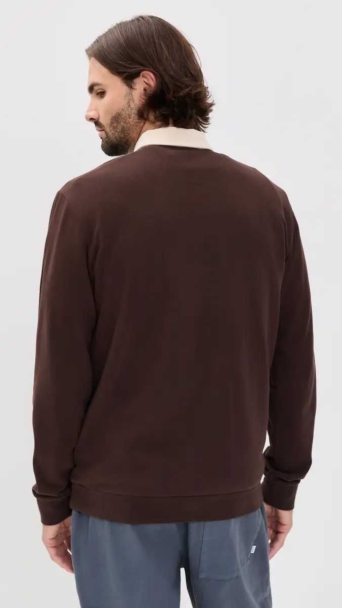 Marine Layer Sueded Rugby Polo | Thumbnail 3 Marine Layer Sueded Rugby Polo | Thumbnail 3