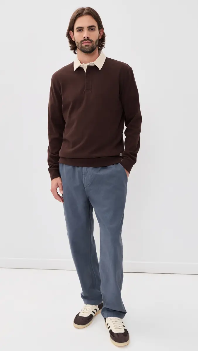 Marine Layer Sueded Rugby Polo | Thumbnail 5 Marine Layer Sueded Rugby Polo | Thumbnail 5