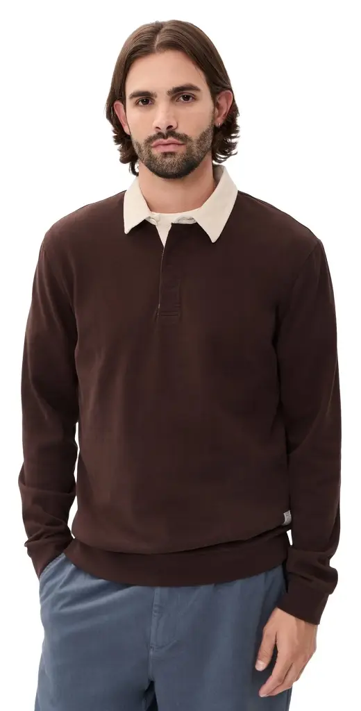 Marine Layer Sueded Rugby Polo