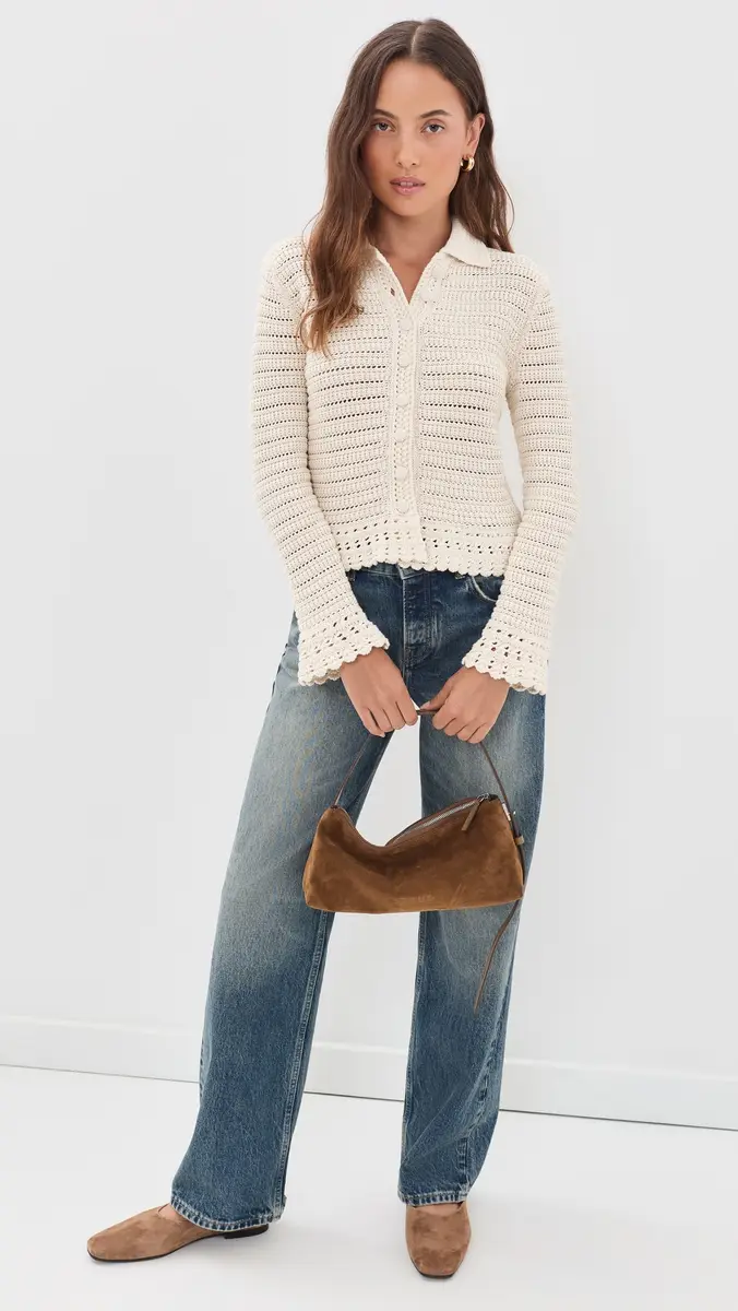 Madewell Pointelle Knit Peplum Cardigan | Thumbnail 5 Madewell Pointelle Knit Peplum Cardigan | Thumbnail 5