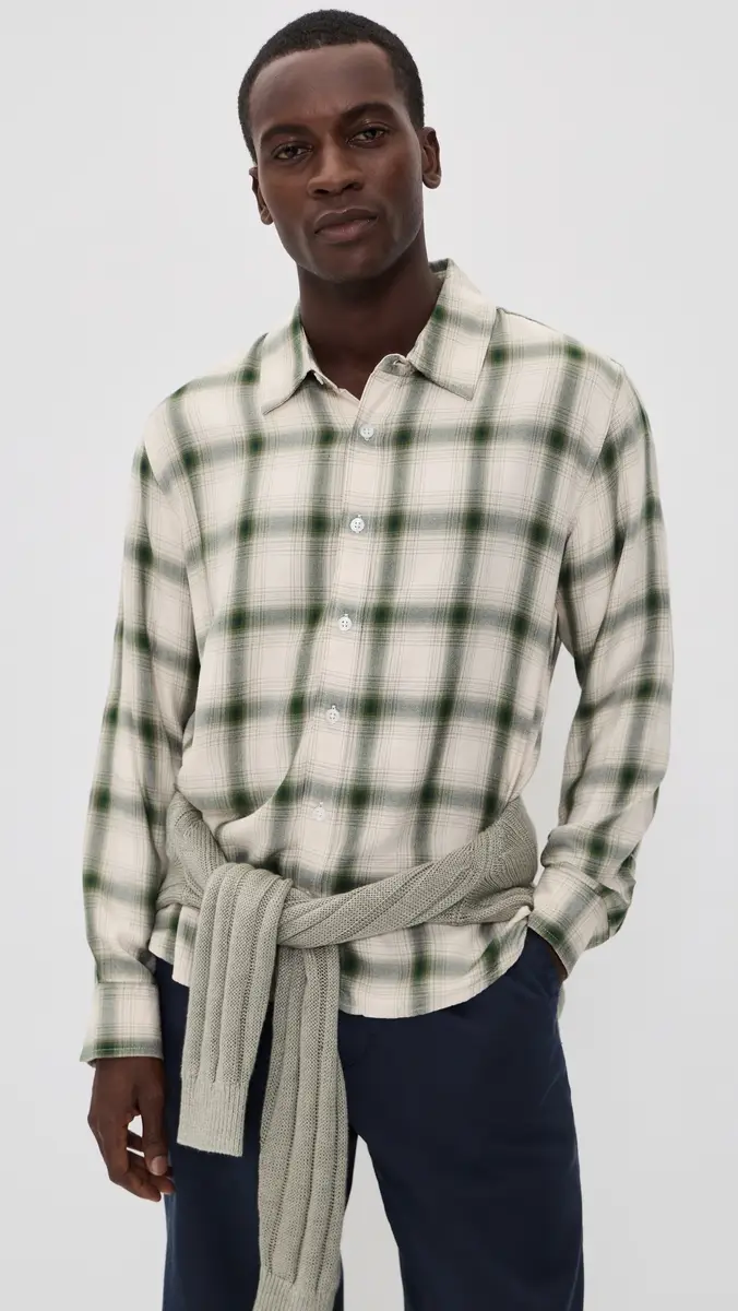 Corridor Shadow Check Button Down Shirt | Thumbnail 2 Corridor Shadow Check Button Down Shirt | Thumbnail 2