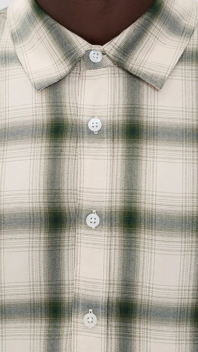Corridor Shadow Check Button Down Shirt | Thumbnail 6 Corridor Shadow Check Button Down Shirt | Thumbnail 6