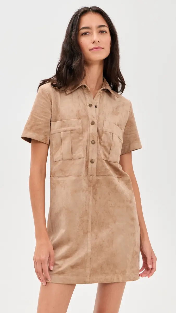 Z Supply Leone Faux Suede Dress | Thumbnail 2 Z Supply Leone Faux Suede Dress | Thumbnail 2