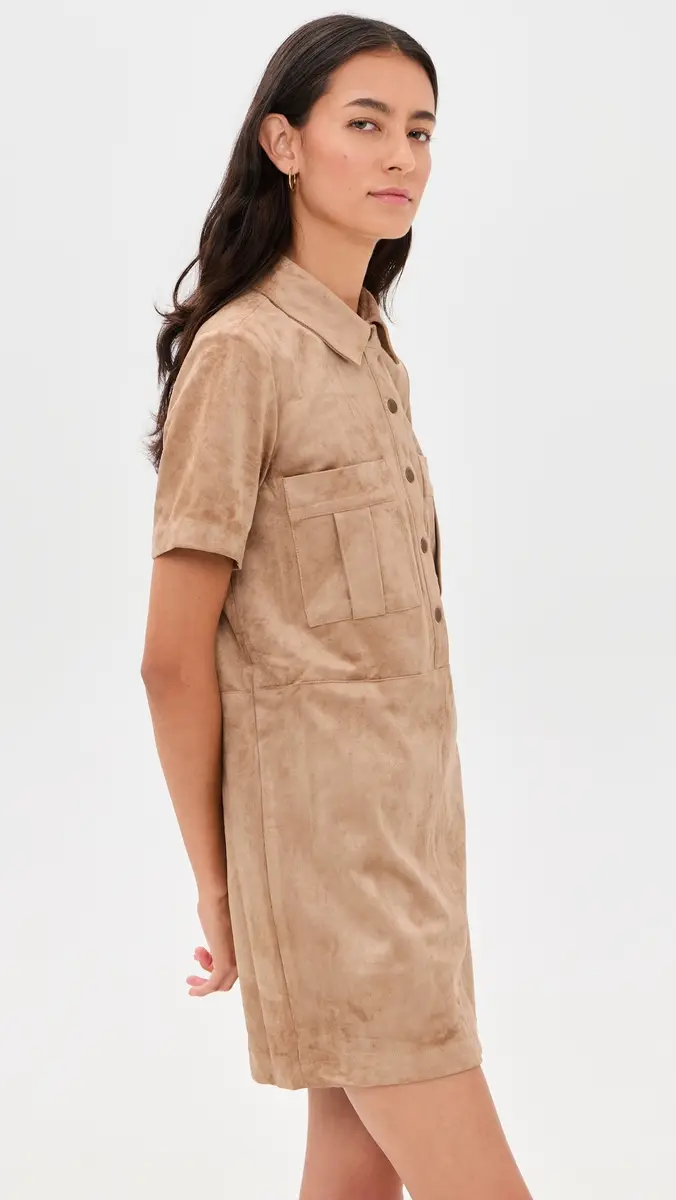 Z Supply Leone Faux Suede Dress | Thumbnail 4 Z Supply Leone Faux Suede Dress | Thumbnail 4