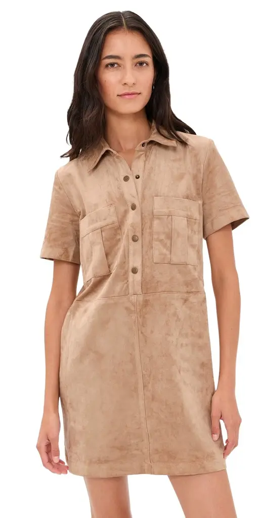 Leone Faux Suede Dress