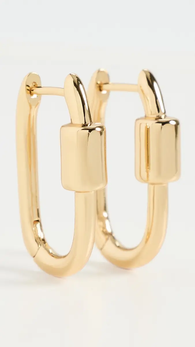 Madewell Carabiner Hoop Earrings | Thumbnail 2