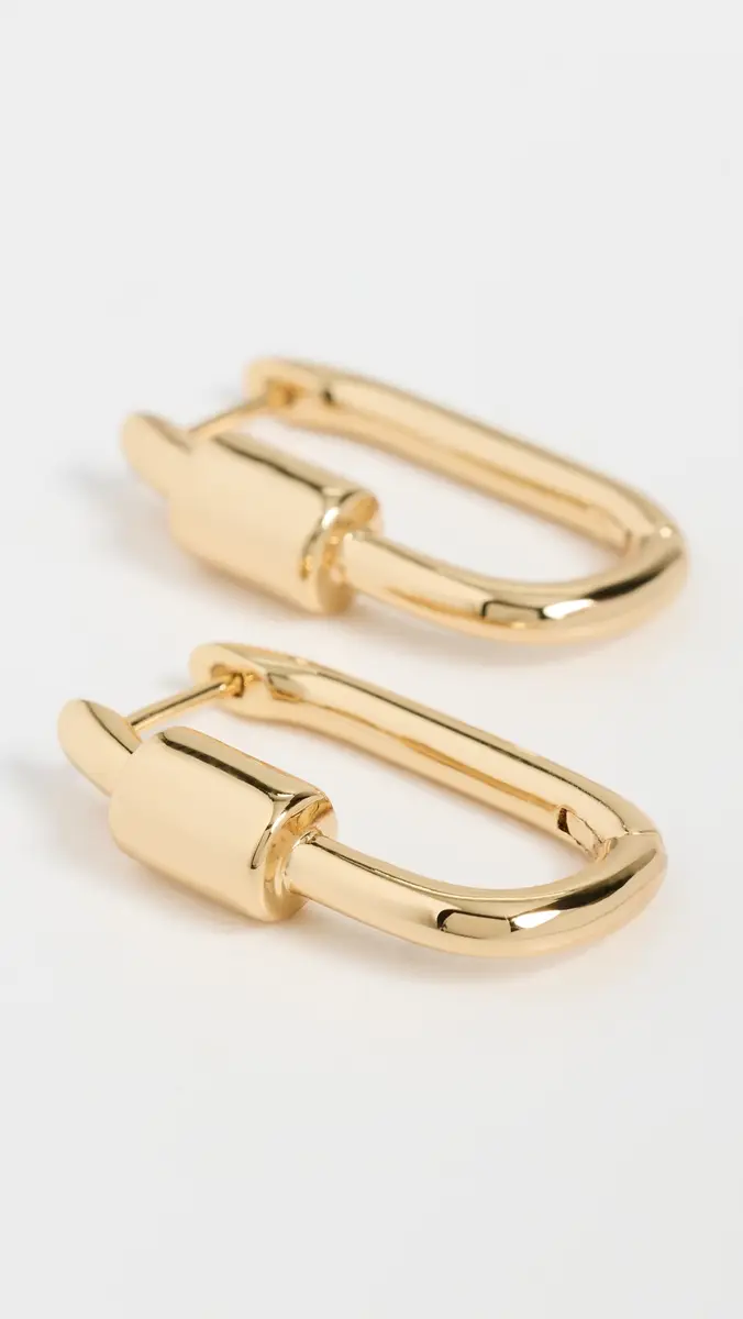 Madewell Carabiner Hoop Earrings | Thumbnail 4