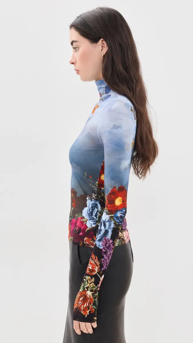 Alice + Olivia Delaina Turtleneck Top | Thumbnail 4