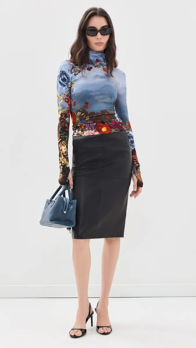 Alice + Olivia Delaina Turtleneck Top | Thumbnail 5