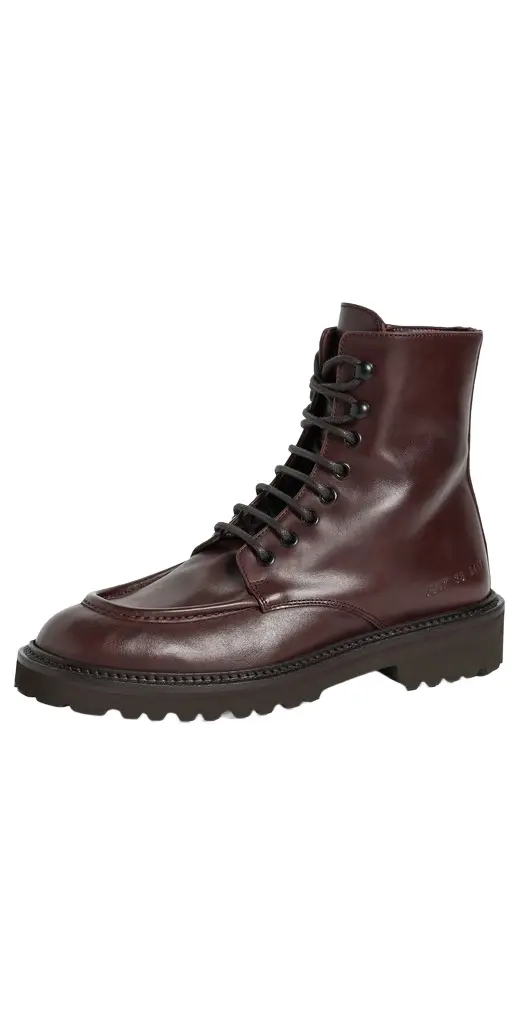 Common Projects Lace Up Piuma Leather Boots