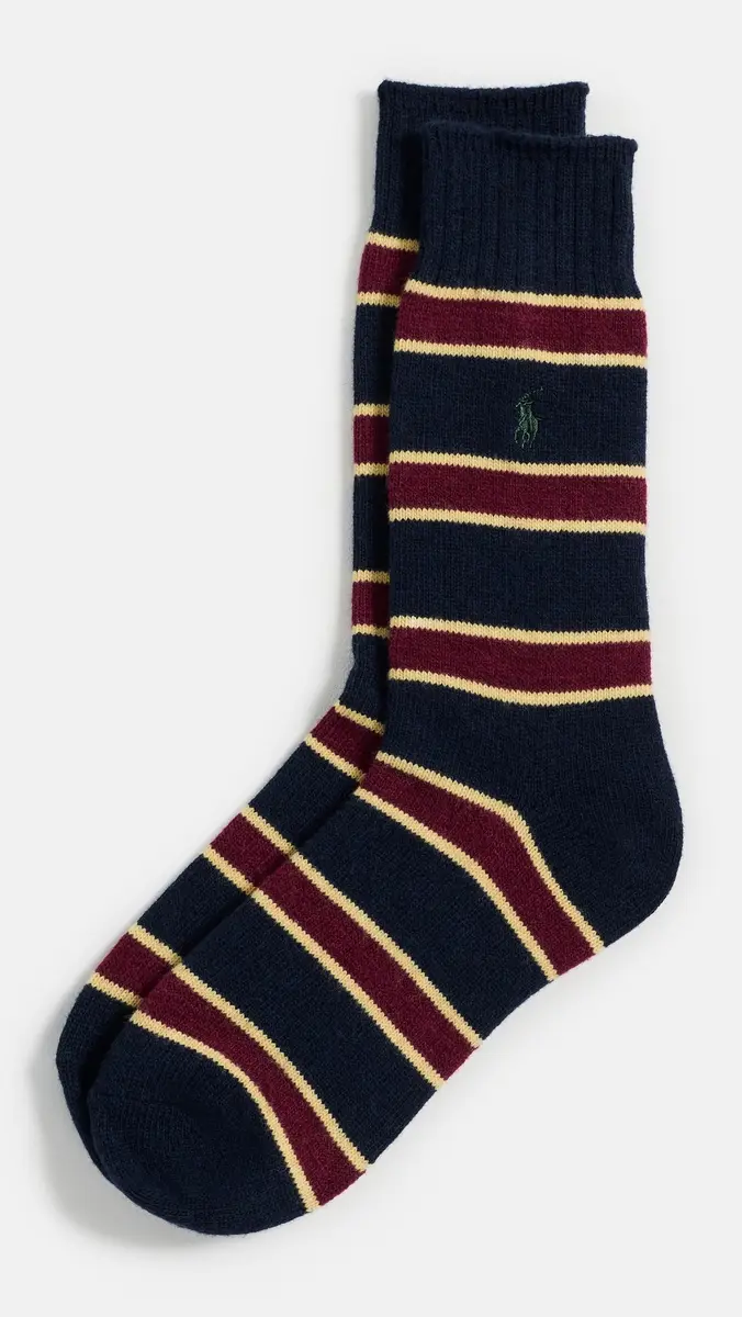 Polo Ralph Lauren Wool Blend Stripe Boot Socks | Thumbnail 2