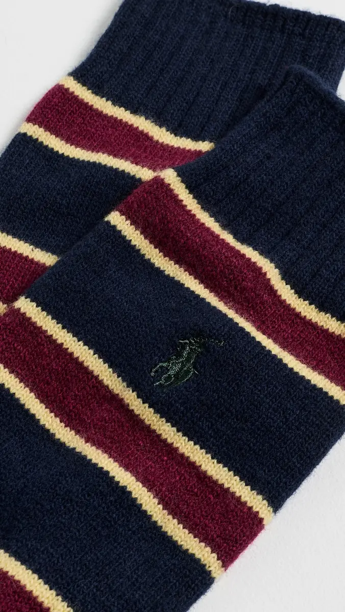 Polo Ralph Lauren Wool Blend Stripe Boot Socks | Thumbnail 3