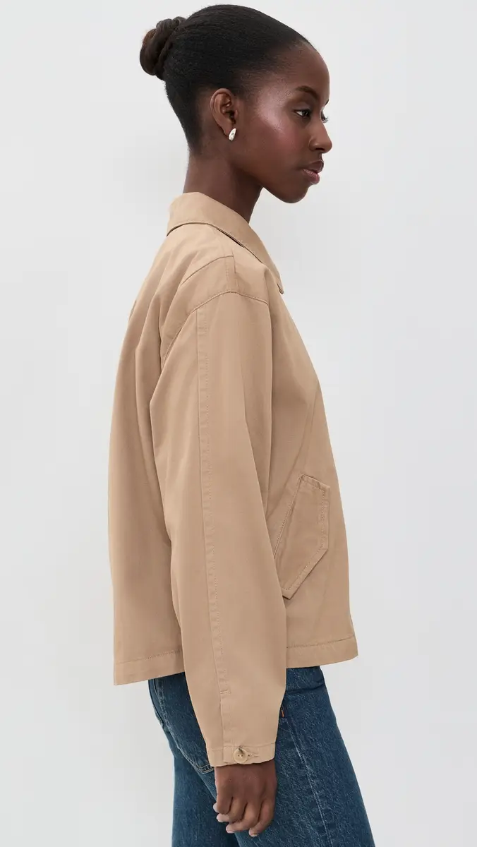 Vince Washed Cotton Jacket | Thumbnail 4 Vince Washed Cotton Jacket | Thumbnail 4