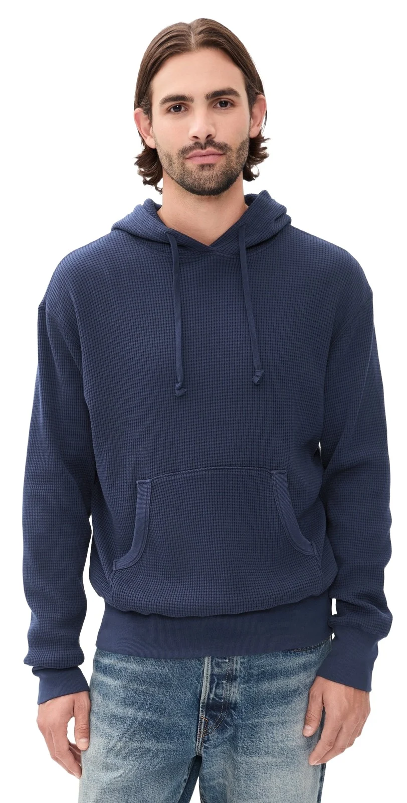 Long Sleeve Waffle Hoodie Long Sleeve Waffle Hoodie