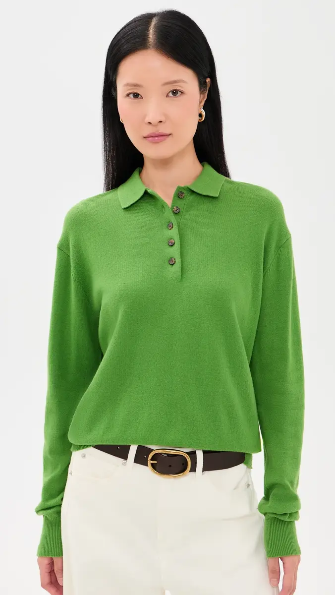 Madewell Polo Sweater In Soft Wool | Thumbnail 2
