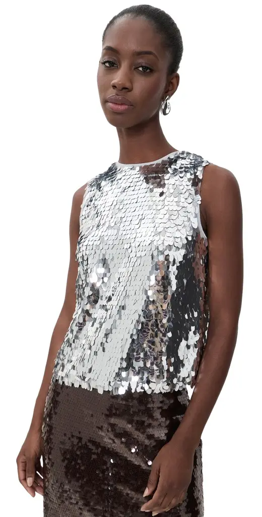 SIMONMILLER Shirley Sequin Top