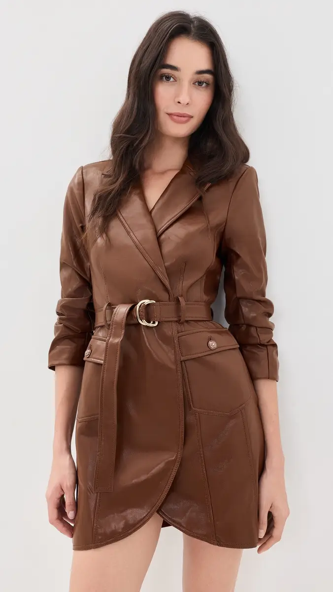 Cinq à Sept Vegan Leather Jenessa Dress | Thumbnail 2 Cinq à Sept Vegan Leather Jenessa Dress | Thumbnail 2